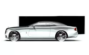 Rolls-Royce Dawn car sketch wallpapers