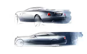 Rolls-Royce Dawn car sketch wallpapers