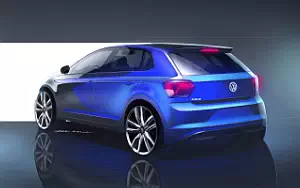 Volkswagen Polo car sketch wallpapers