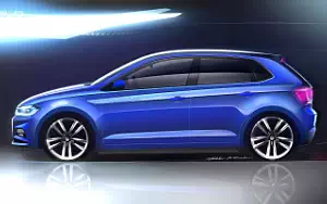 Volkswagen Polo car sketch wallpapers