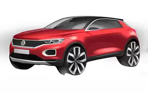 Volkswagen T-Roc car sketch wallpapers