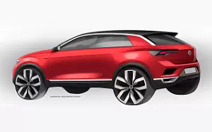 Volkswagen T-Roc car sketch wallpapers